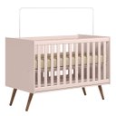 Ver imagem 2 de Berço Q Encanto Retrô Rosa Padrão Americano Mini Cama Qmovi