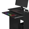 Mesa de Computador Prática 1 Gaveta - Ej Móveis:preto - 6