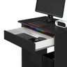 Mesa de Computador Prática 1 Gaveta - Ej Móveis:preto - 8