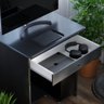 Mesa de Computador Prática 1 Gaveta - Ej Móveis:preto - 3