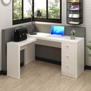 Ver imagem 4 de Mesa para Escritório Home Office ME4101 MDP Branco - Gran Belo