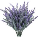 Ver imagem 2 de Kit 10 Galhos Buque Folhagem Planta Lavanda Artificial