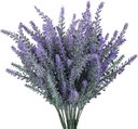Ver imagem 2 de Kit 10 Galhos Buque Folhagem Planta Lavanda Artificial