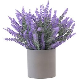 Kit 10 Galhos Buque Folhagem Planta Lavanda Artificial - 6