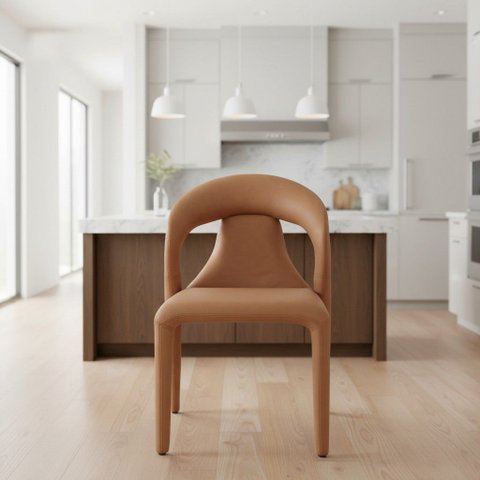 Cadeira Estofada Design Orgânico Duomo Fratini