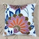 Ver imagem 2 de Capa de Almofada em Linho Bordada Luxo Decorativa 43x43 Cm Estampa C