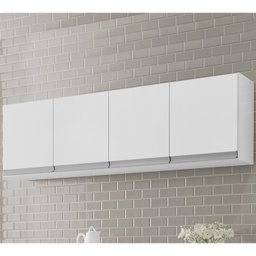Armario Aereo 160 cm 4 Portas Andreia Branco REAJL Moveis - 2