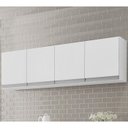 Ver imagem 2 de Armario Aereo 160 cm 4 Portas Andreia Branco REAJL Moveis