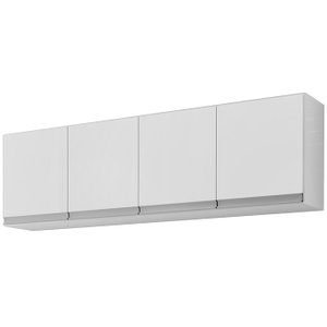Armario Aereo 160 cm 4 Portas Andreia Branco REAJL Moveis