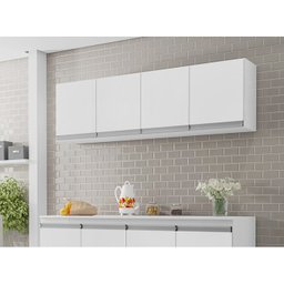 Armario Aereo 160 cm 4 Portas Andreia Branco REAJL Moveis - 6