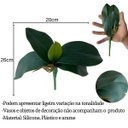 Ver imagem 3 de 5 Galhos de Folhas de Orquidea de Silicone Produto Premium