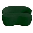 Ver imagem 3 de Namoradeira Decorativa Beatriz Orgânica Suede Verde
