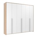 Ver imagem 1 de Guarda-Roupa Infantil MDF 6 Portas Modulados Branco/Carvalho Treviso