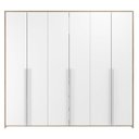 Ver imagem 4 de Guarda-Roupa Infantil MDF 6 Portas Modulados Branco/Carvalho Treviso