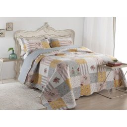 Kit Colcha Patchwork Casal Inter Home Shabby - bruna1 - 1