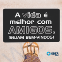 Ver imagem 2 de Tapete Capacho Estampado - 40cm X 60cm:a Vida É Melhor com Amigos