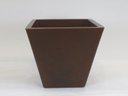 Ver imagem 1 de Vaso Cimbidio Conico Tabaco em Mdf 19,5x22cm Paris Luz