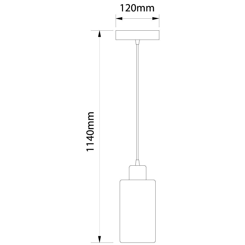 Luminária Pendente Track Quarto Sala Balcão 1 lâmpada E27 Bivolt Branco 110V/220V - 4