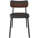 Ver imagem 6 de Kit 08 Cadeiras Estofada para Sala de Jantar Astrid Preto C01 Linho Preto Courino Whisky - Lyam Deco
