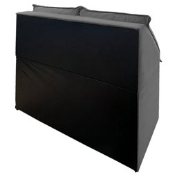 Cabeceira Baú 1,95 King Estofada Cinza - 5