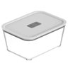 Pote de Vidro com Tampa Hermética 2,4l Mantimento Fresh Lock ou Branco Forno Microondas - 1