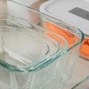Ver imagem 5 de Pote de Vidro com Tampa Hermética 2,4l Mantimento Fresh Lock ou Branco Forno Microondas