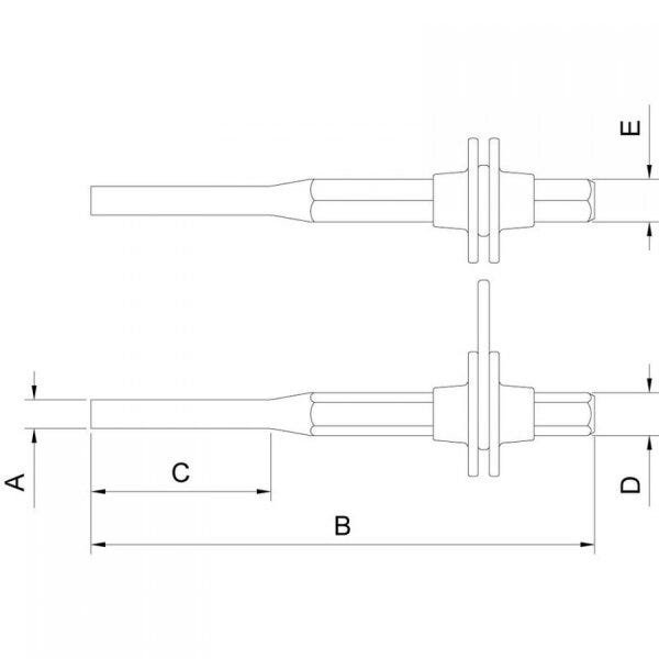 Saca Pinos Paralelos 2mm para Trabalho em Altura Tramontina PRO - 2