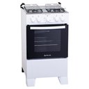 Ver mais imagens de Fogão 4 Bocas Atlas Coliseum Plus Branco Mesa De Inox Bivolt
