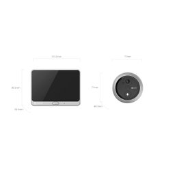 Camera Campainha peephone sem fio CS-DP2C A0-6E2WPFBS EZVIZ - 3