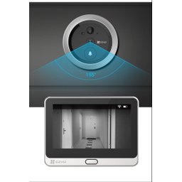Camera Campainha peephone sem fio CS-DP2C A0-6E2WPFBS EZVIZ - 5