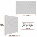 Ver imagem 3 de Cabeceira para Cama Box Queen 170cm Soft Linho Nobre Bege - Sallar Home