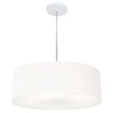 Ver imagem 3 de Lustre Pendente Cilíndrico Vivare Md-4217 Cúpula Tecido 50x15cm - Branco