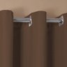 Cortina para Sala ou Quarto 5,00x2,80m Blackout Tecico para Varão de 4 Metros - Marrom - 2