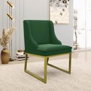 Ver imagem 2 de Cadeira Sala de Jantar Industrial Dourado Kit 4 Liz Veludo Verde D03 - D’Rossi