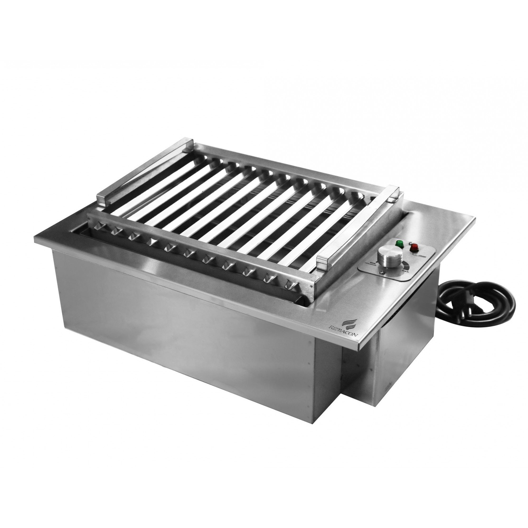 Churrasqueira Elétrica De Embutir em Bancada - 3300w - Inox 304 - Mod FIT 49X36cm - 220v