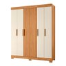 Guarda Roupa Facille 6 Portas 2 Gavetas Carvalho Grife/Off White - Albatroz - 7