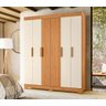 Guarda Roupa Facille 6 Portas 2 Gavetas Carvalho Grife/Off White - Albatroz - 3