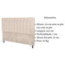 Ver imagem 6 de Cabeceira Cama Box Queen 160cm Carla Suede Bege e Frame