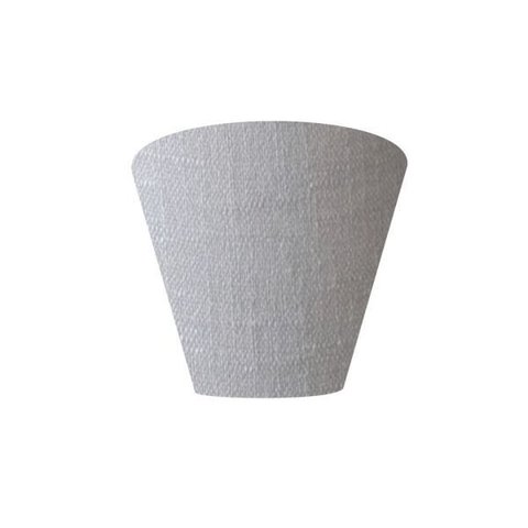 Arandela Retro Cone Vivare Md-2001 Cúpula Tecido 25/26x13cm - Rustico Cinza - 110V/220V (Bivolt)