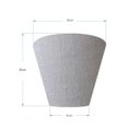 Ver imagem 3 de Arandela Retro Cone Vivare Md-2001 Cúpula Tecido 25/26x13cm - Rustico Cinza - 110V/220V (Bivolt)