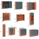 Ver imagem 4 de Cozinha Mdf Estilo Provençal Modulável com Detalhes Ripados Cor:titanio