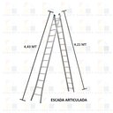 Ver imagem 2 de Escada Alumínio 3 em 1 Extensiva 2 X 14 - 28 Degraus Alumasa