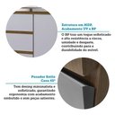 Ver imagem 6 de Cozinha Compacta 4 Pçs Tampo 200cm Slim Luciane Móveis Freijó-freijó -cinza Cristal