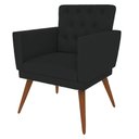 Ver imagem 4 de Kit 3 Poltronas Nina com Capitone - Preto