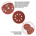 Ver imagem 4 de Kit 50 Discos de Lixa Velcro 125mm 4.1/2” Grão 320