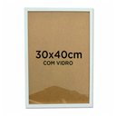 Ver imagem 1 de Moldura para Quadro Decorativo 30x40cm com Vidro - Várias Cores