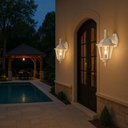 Ver imagem 6 de Arandela Colonial Luminária Branca de Parede E27 Clássica Lente Transparente Dital