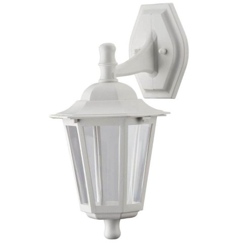 Arandela Colonial Luminária Branca de Parede E27 Clássica Lente Transparente Dital