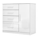 Ver imagem 1 de Cômoda Sapateira Vênus 1 Porta e 4 Gavetas Branco - Moval Branco