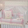 Kit Berço Menina Anjinho Rosa Palha Pingo de Gente 10 Peças - 1
